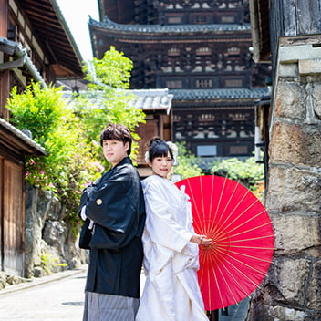 京都前撮り(東山の八坂の塔)