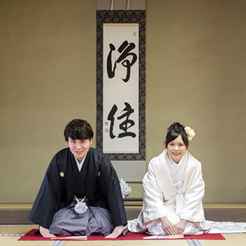 京都前撮り(浄住寺でおこしやすポーズ)