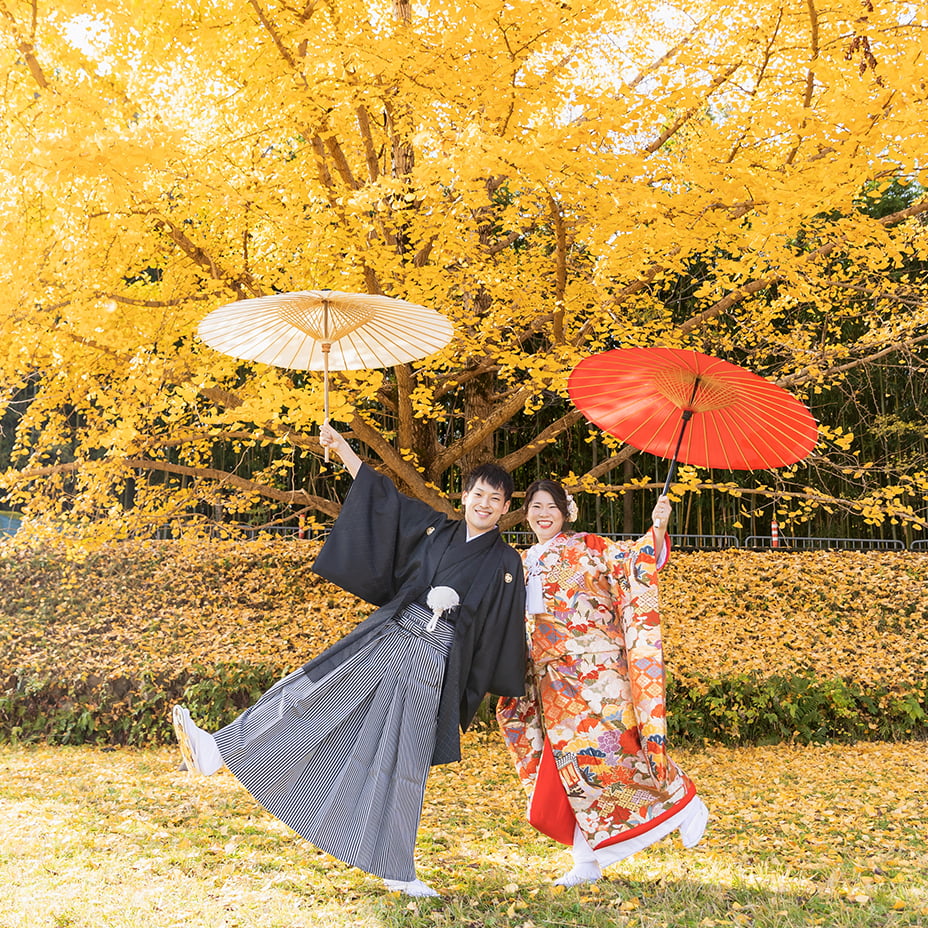 秋の紅葉の和装前撮り-03