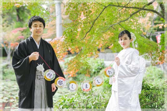 挙式時のムービー素材としても使えます