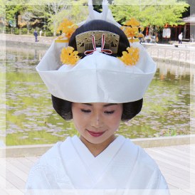 角隠し(日本髪のかつら付き)