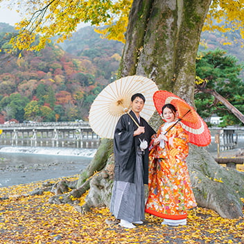 秋・紅葉の和装前撮り-01