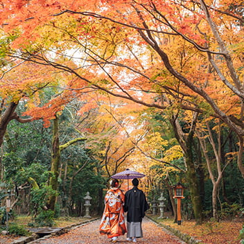 秋・紅葉の和装前撮り-12