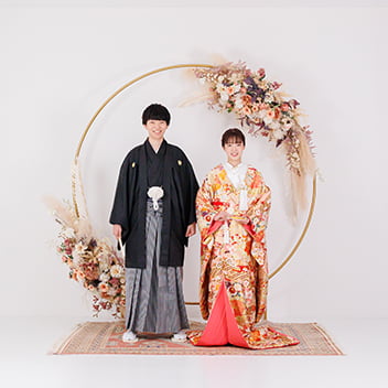 色打掛でのスタジオ前撮り-09