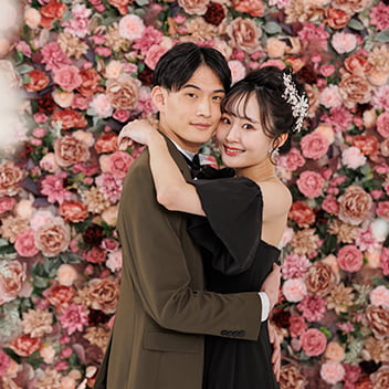 カラードレスでのスタジオ前撮り-15