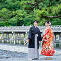 嵐山での前撮り