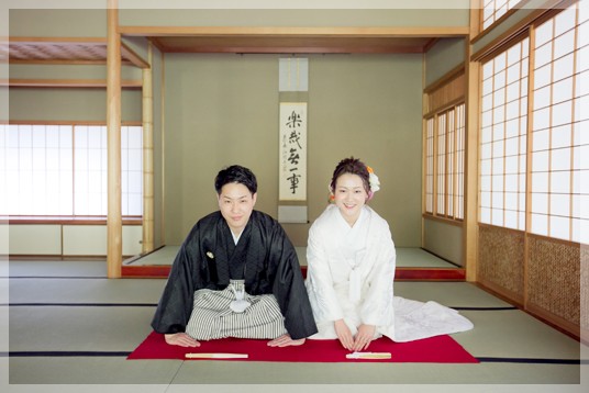 和装前撮りで大人気の和室での撮影付き!