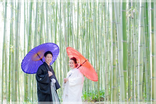 竹林は日陰なので夏の撮影でも涼しい!