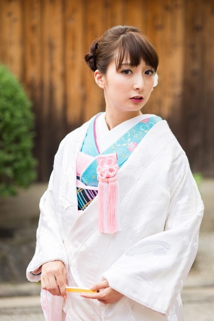 おしゃれな和装の重ね着