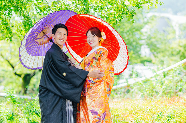9月は自然が美しく和装がより映えます