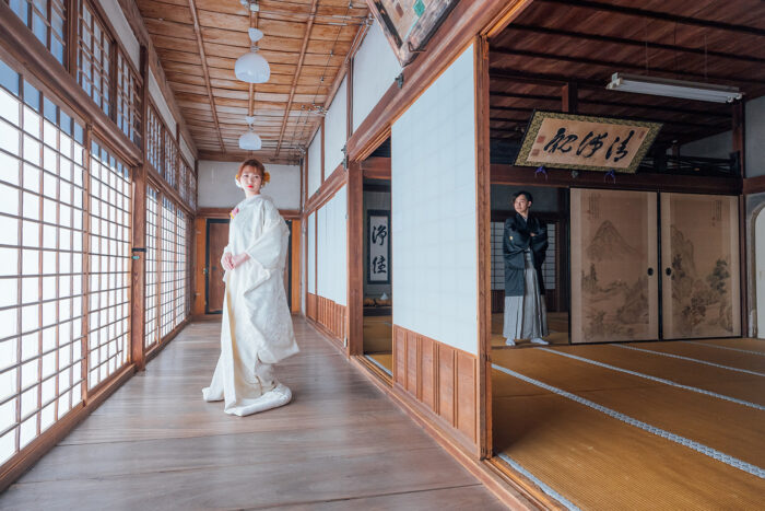浄住寺で和装前撮り