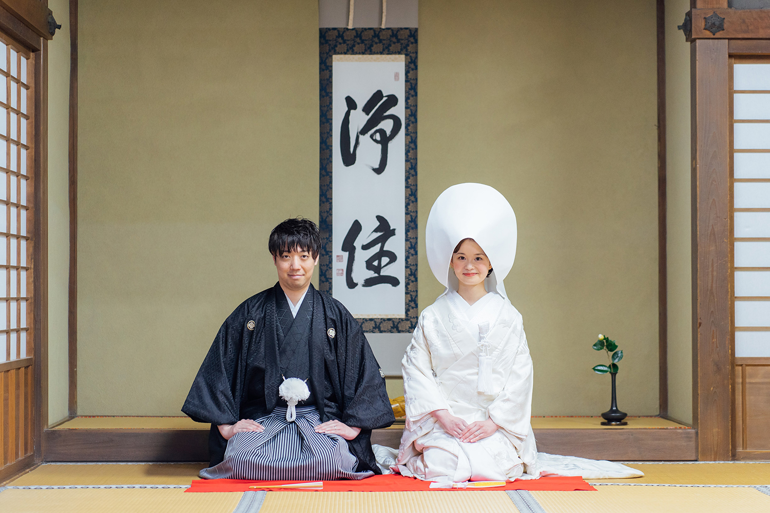 秋の浄住寺で和装前撮り
