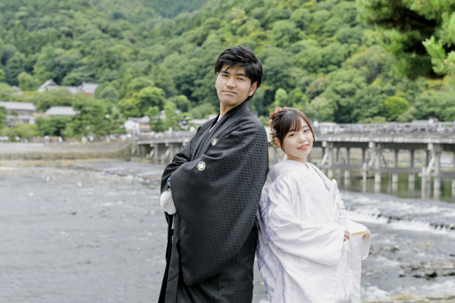 嵐山で和装前撮り