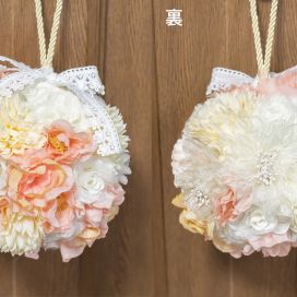 和装前撮りで使うボールブーケを100均で揃うアイテムで簡単DIY!